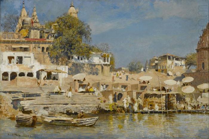 Edwin Lord Weeks Temples and Bathing Ghat at Benares china oil painting image